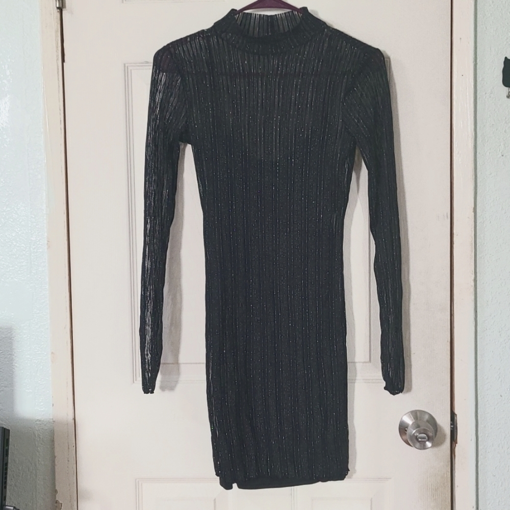 F21 Two piece shimmery bodycon dress